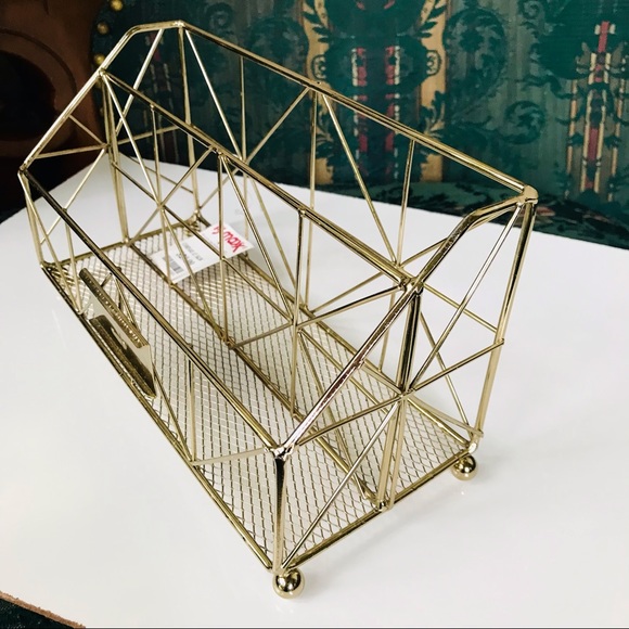 Metal Desk Letter Organizer With Name Slot - 9.75”x4” - Picture 7 of 8